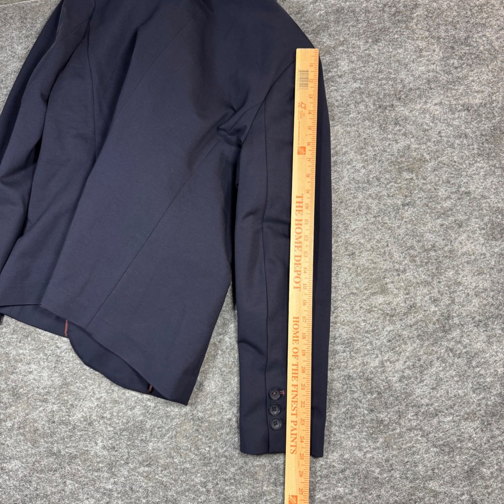 Boden Blazer Jacket Womens 14R Navy Blue Stretch Academia Career - Picture 6 of 9